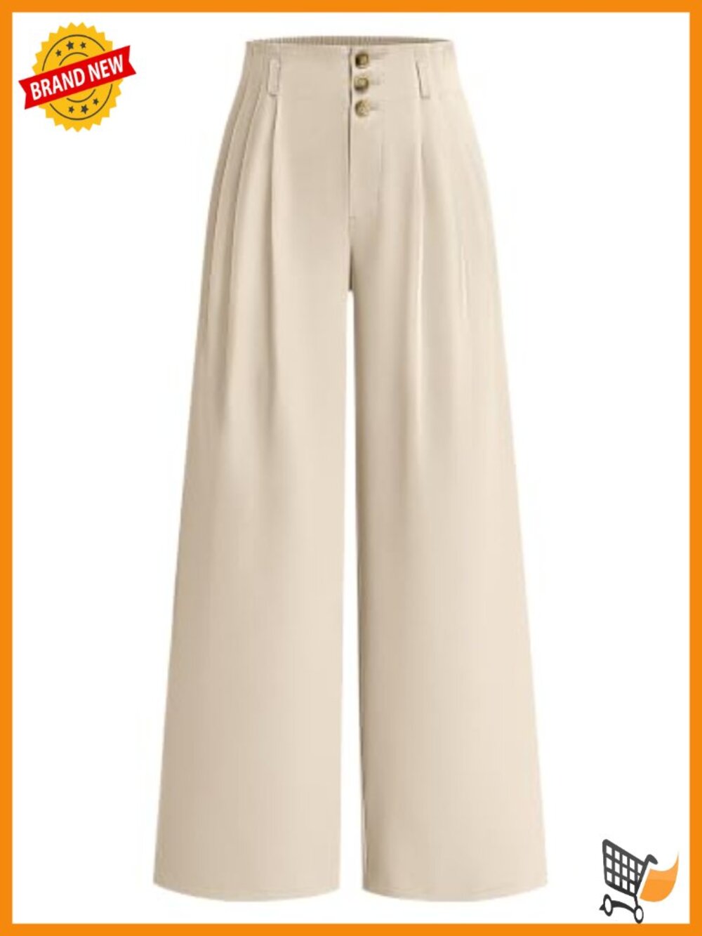 Wide Leg Dress Pants High Waisted Pleated Palazzo Business Casual